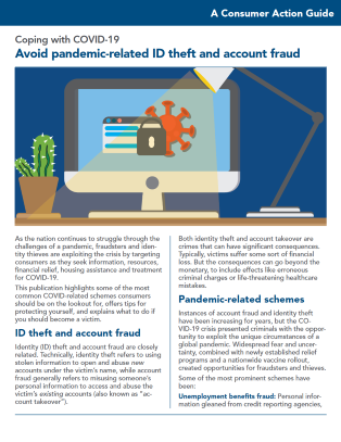 Avoid pandemic-related ID theft and account fraud
