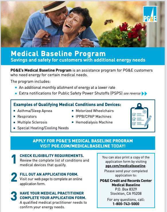 Medical Baseline Program (PDF)