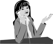 asian lady talking on the phone