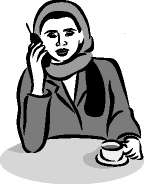 image of a woman on a wireless phone